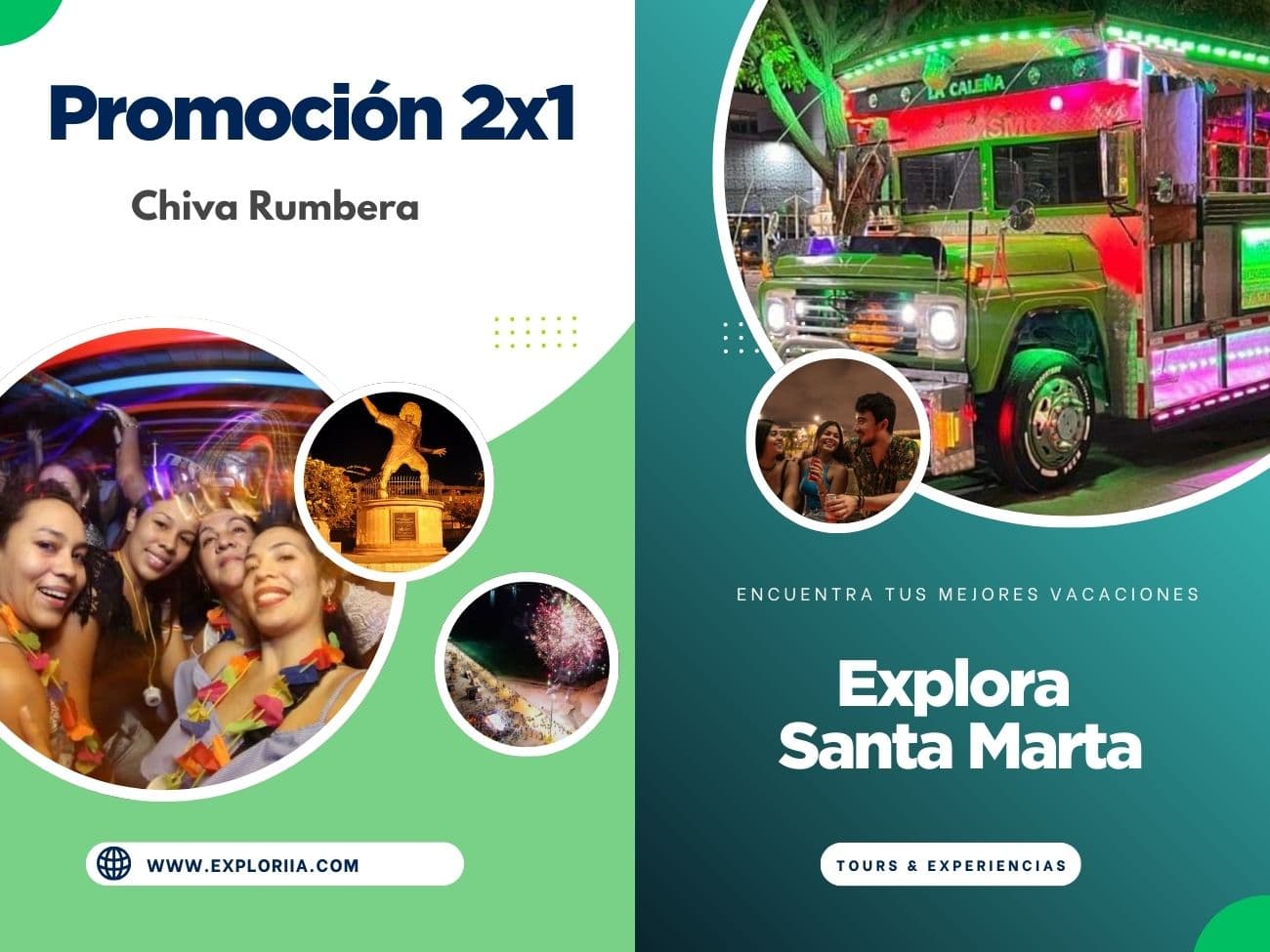 Promoción 2×1 Chiva Rumbera en Santa Marta