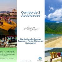 Combo Bahía Concha Parque Tayrona + Fiesta Blanca en Catamarán Santa Marta