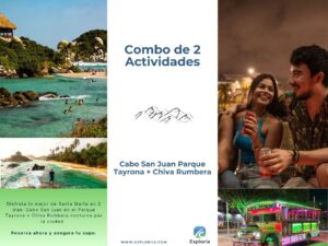 Combo Cabo San Juan Parque Tayrona + Chiva Rumbera en Santa Marta