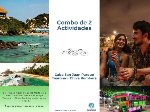 Combo Cabo San Juan Parque Tayrona + Chiva Rumbera en Santa Marta