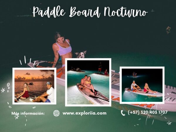 Tour Paddle Board Nocturno en San Andrés