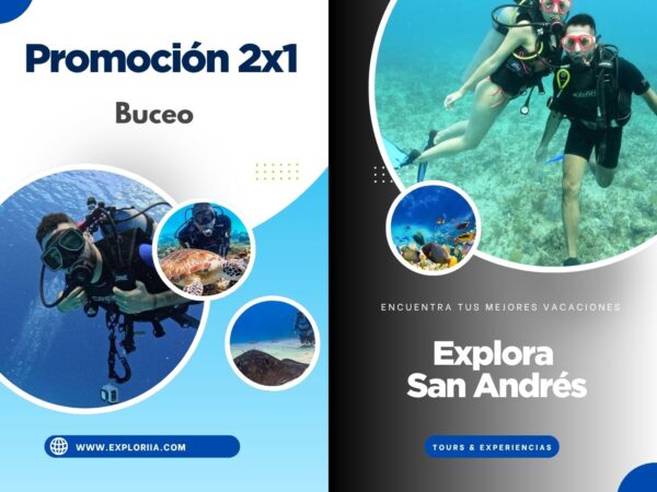 Promoción 2x1 Buceo en San Andrés