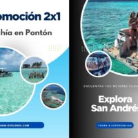 Promoción 2x1 Tour Bahía en Pontón San Andrés