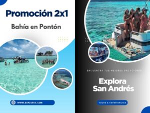Promoción 2x1 Tour Bahía en Pontón San Andrés