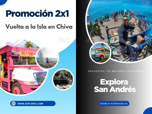 Promoción 2x1 Vuelta a la Isla en Chiva San Andrés
