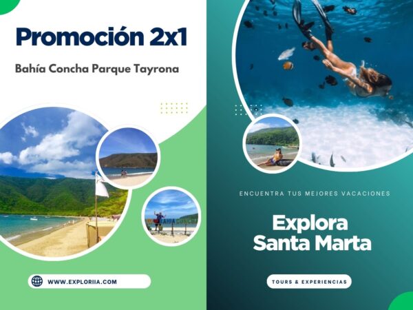 Promoción 2x1 Bahía Concha Parque Tayrona en Santa Marta