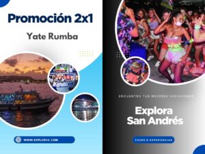 Promoción 2x1 Yate Rumba en San Andrés